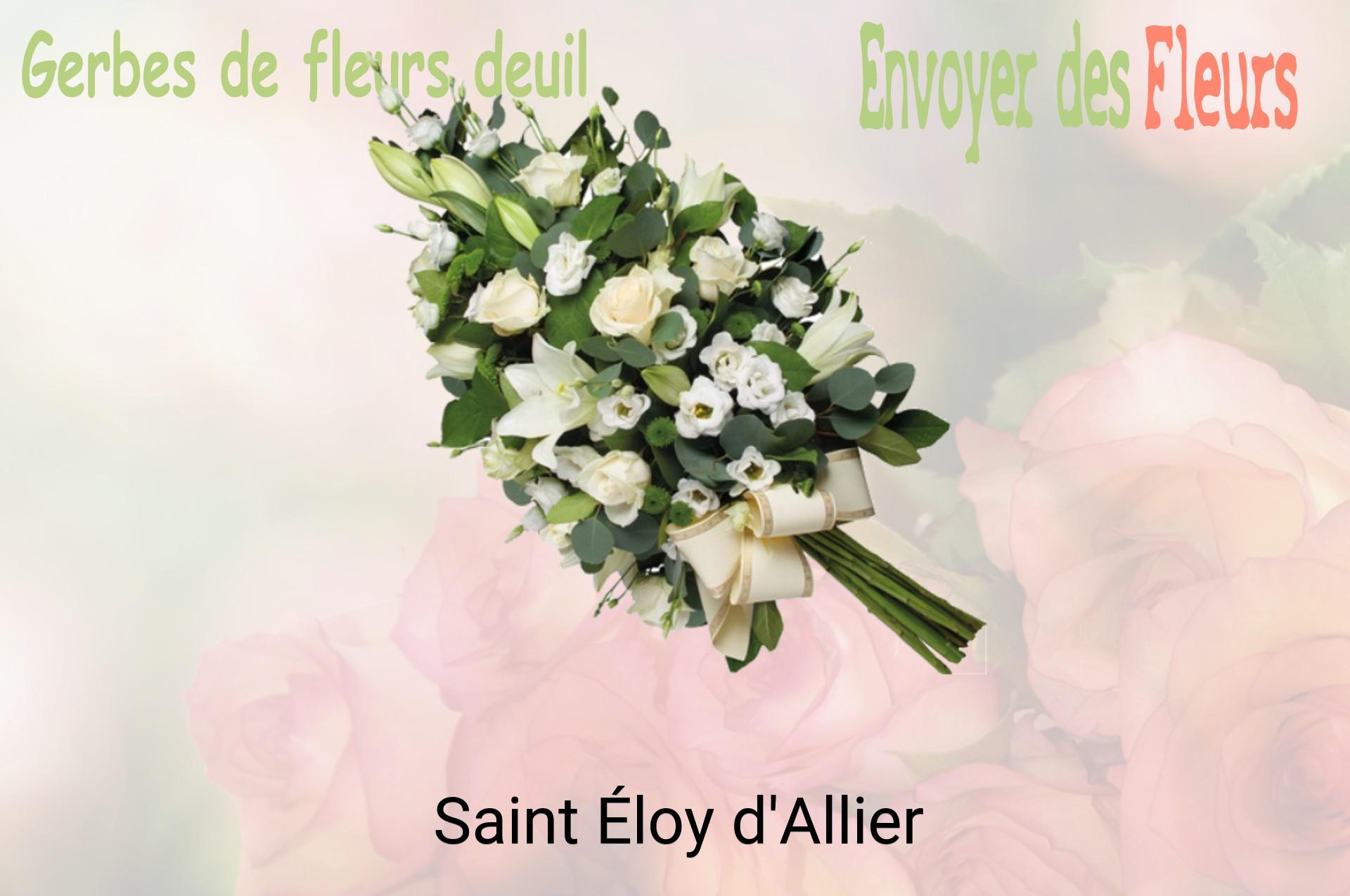Gerbe de fleurs de deuil livrée à Saint-Éloy-d'Allier